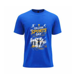 blue printed t-shirt graphic design