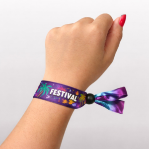 custom printed ribbon wristbands for festivals events colorful personalized bands