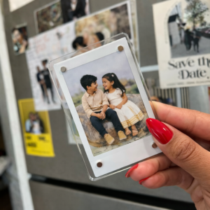personalized photo fridge magnet acrylic mini frame with kids photo custom gift magnet
